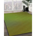 Patterned Oak Brown Rug in Family Room, pat161grn