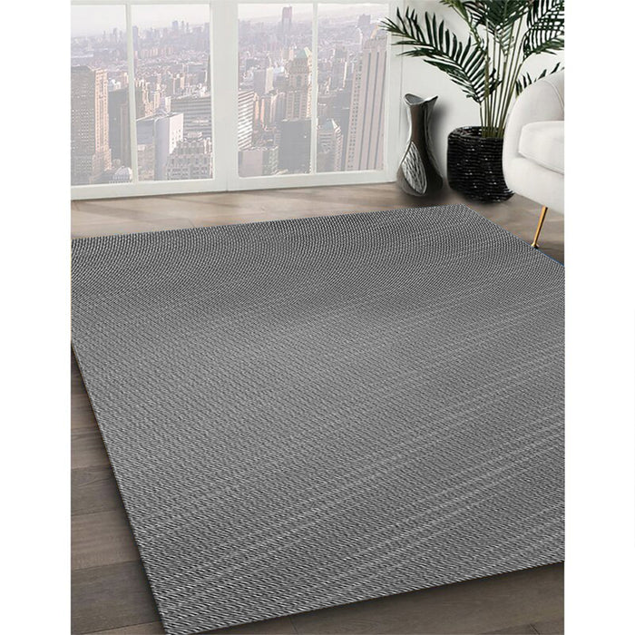 Patterned Ash Gray Rug in Family Room, pat161gry