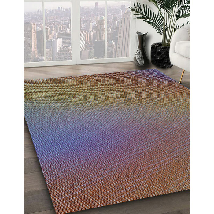 Patterned Rose Dust Purple Rug in Family Room, pat161lblu