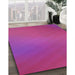 Machine Washable Transitional Deep Pink Rug in a Family Room, wshpat161pur