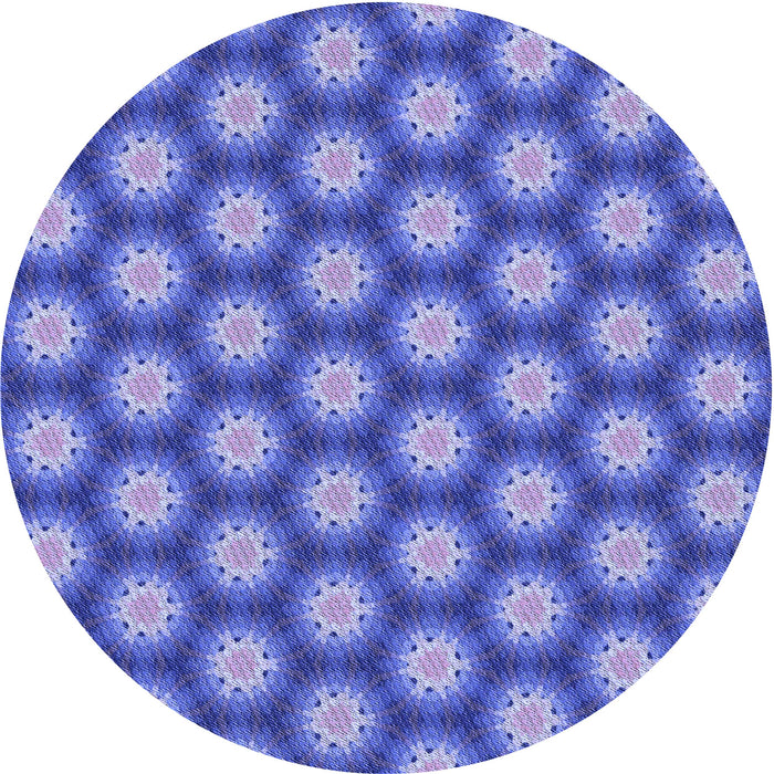 Square Machine Washable Transitional Purple Mimosa Purple Rug in a Living Room, wshpat1610blu