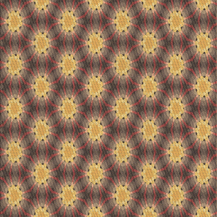 Patterned Golden Gold Rug, pat1610brn