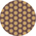 Square Machine Washable Transitional Golden Gold Rug in a Living Room, wshpat1610brn