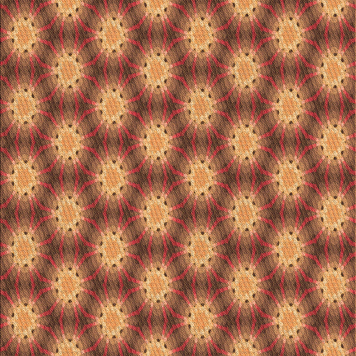 Patterned Orange Rug, pat1610org