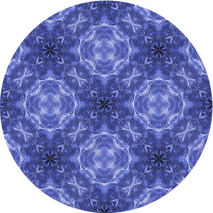 Square Patterned Sky Blue Rug, pat1611blu