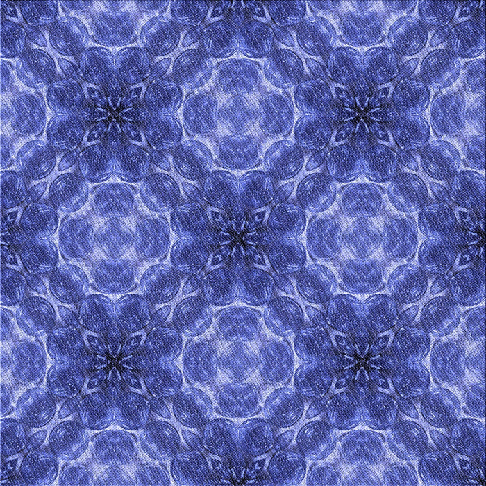 Round Patterned Sky Blue Rug, pat1611blu