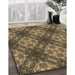 Machine Washable Transitional Bronze Brown Rug in a Family Room, wshpat1611brn