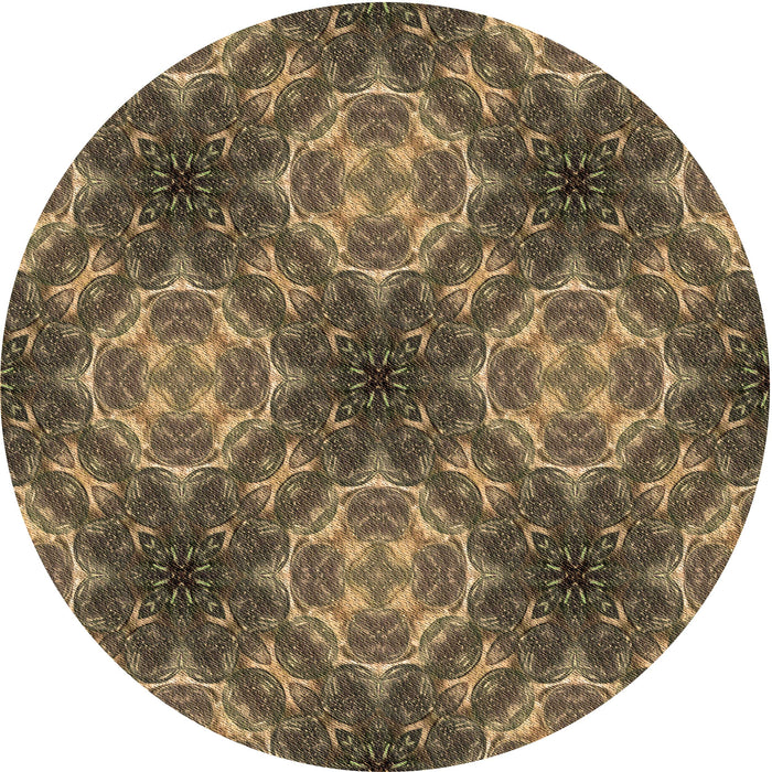 Square Patterned Bronze Brown Rug, pat1611brn