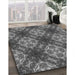 Machine Washable Transitional Gunmetal Gray Rug in a Family Room, wshpat1611gry