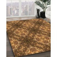 Patterned Orange Rug, pat1611org