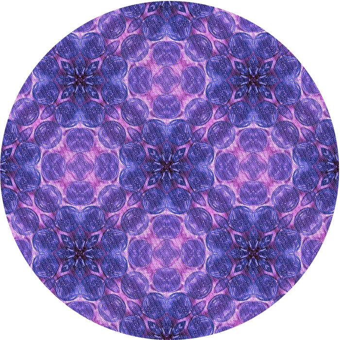 Square Patterned Amethyst Purple Rug, pat1611pur