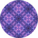 Square Patterned Amethyst Purple Rug, pat1611pur