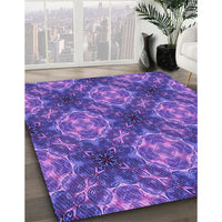 Patterned Amethyst Purple Rug, pat1611pur