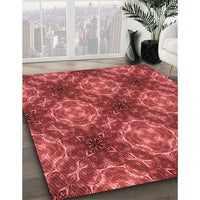 Patterned Red Rug, pat1611rd