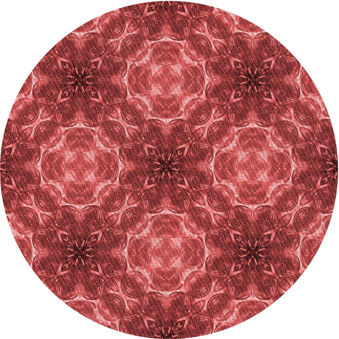 Square Patterned Red Rug, pat1611rd
