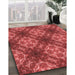 Patterned Red Rug in Family Room, pat1611rd