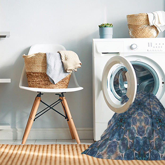 Machine Washable Transitional Dark Blue Grey Blue Rug in a Washing Machine, wshpat1611