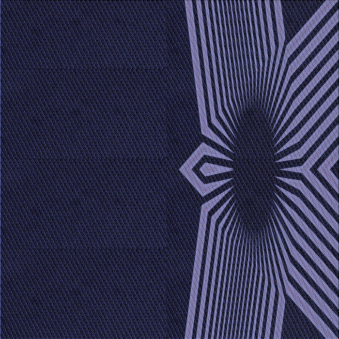 Round Machine Washable Transitional Deep Periwinkle Purple Rug, wshpat1612blu