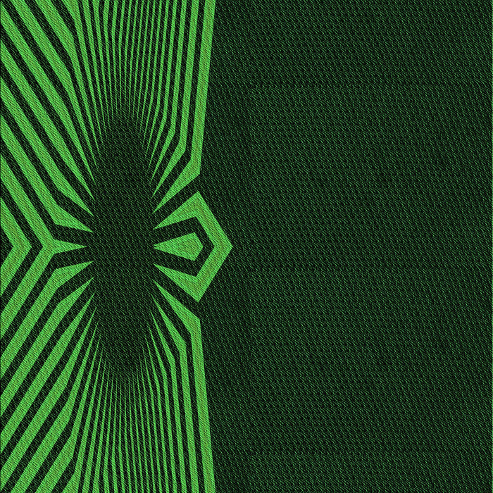 Patterned Green Rug, pat1612grn