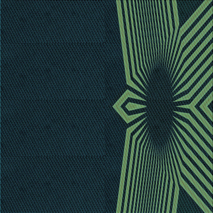 Round Machine Washable Transitional Black Rug, wshpat1612lblu