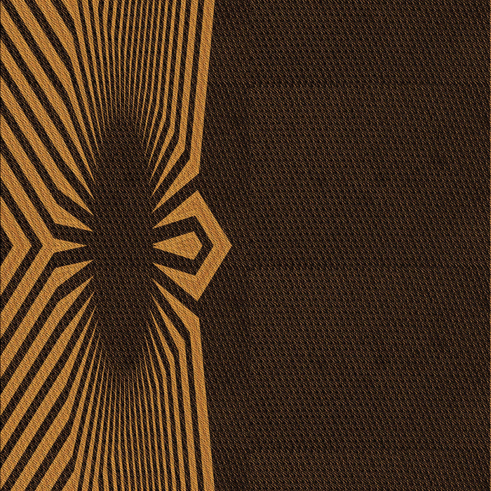 Patterned Saddle Brown Rug, pat1612org