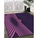 Machine Washable Transitional Deep Purple Rug in a Family Room, wshpat1612pur