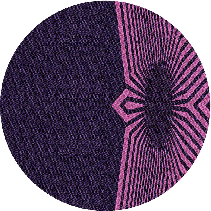 Square Machine Washable Transitional Deep Purple Rug in a Living Room, wshpat1612pur