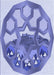 Patterned Blue Rug, pat1613blu