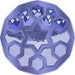 Square Patterned Blue Rug, pat1613blu