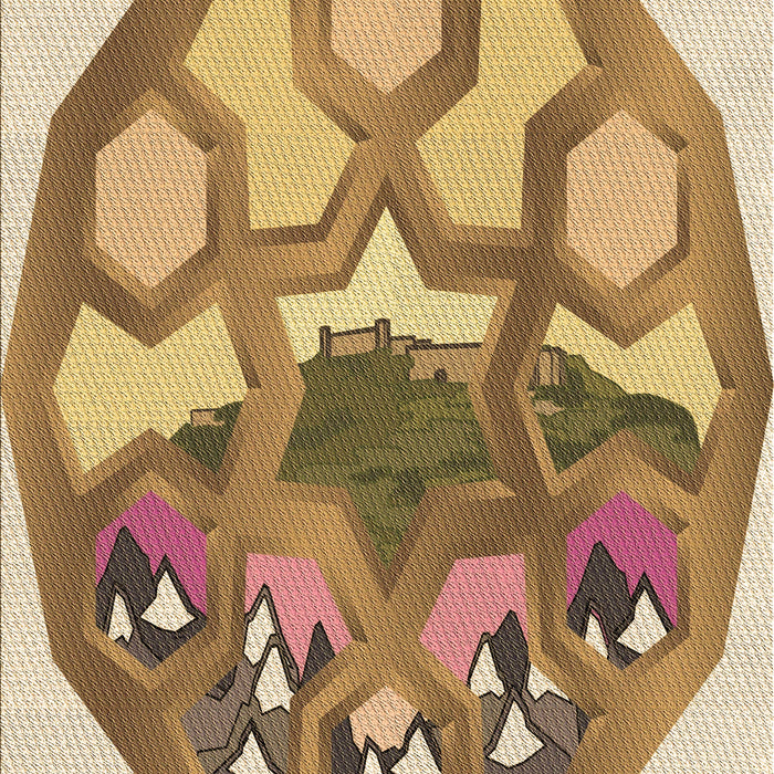 Machine Washable Transitional Light Brown Rug, wshpat1613brn