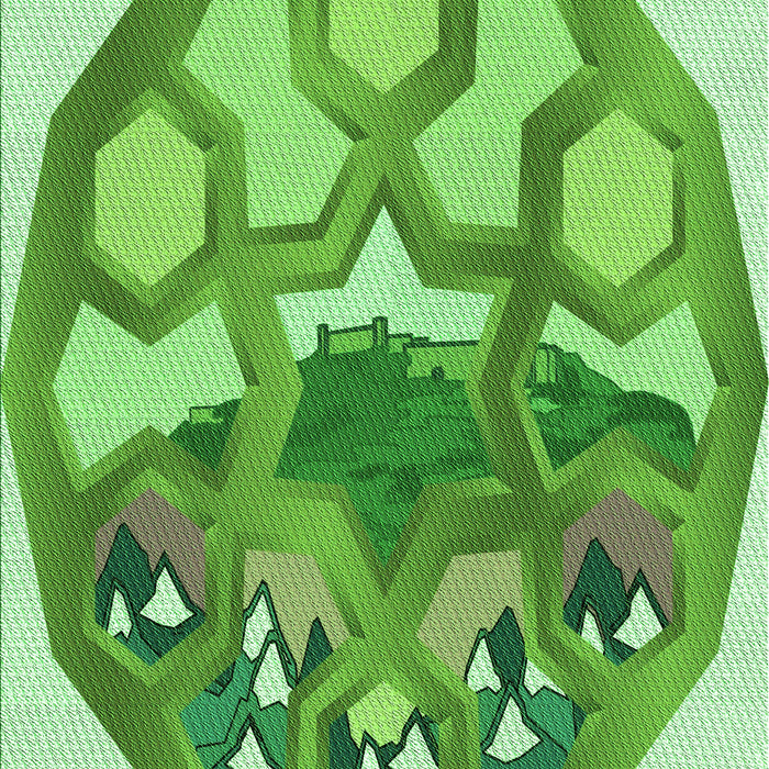 Machine Washable Transitional Dark Lime Green Rug, wshpat1613grn