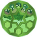 Square Patterned Dark Lime Green Rug, pat1613grn