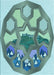 Patterned Tiffany Blue Rug, pat1613lblu