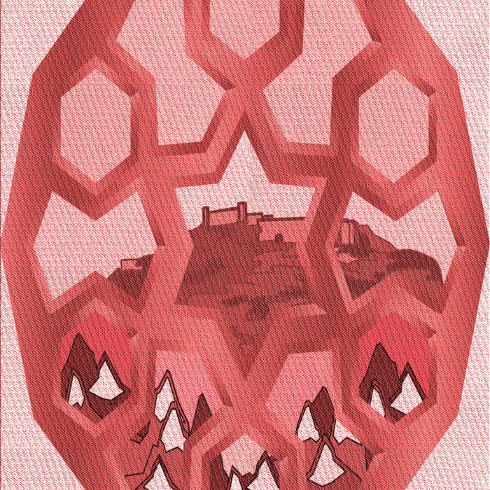 Patterned Pastel Pink Rug, pat1613rd