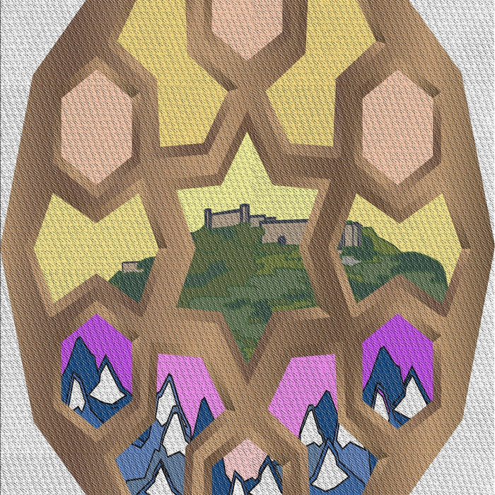 Machine Washable Transitional Brown Rug, wshpat1613