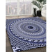 Machine Washable Transitional Blue Rug in a Family Room, wshpat1614blu