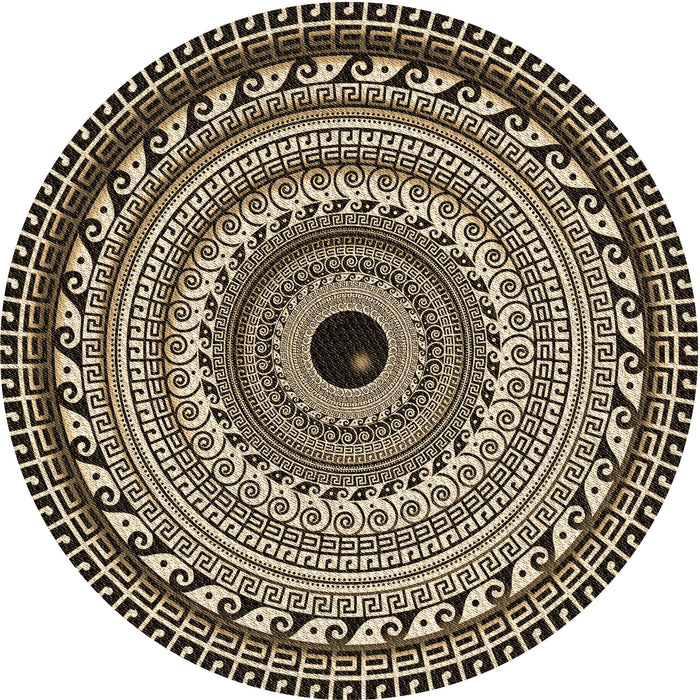 Square Machine Washable Transitional Midnight Gray Rug in a Living Room, wshpat1614brn