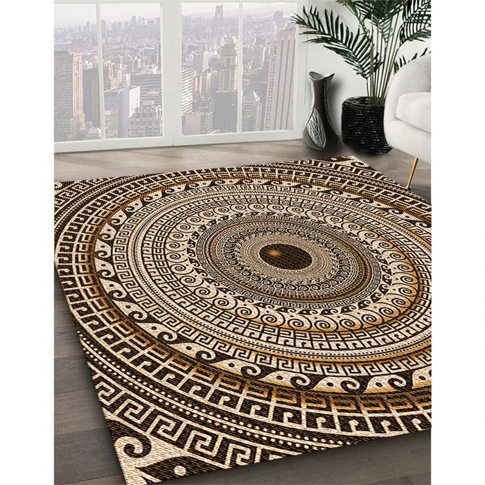 Machine Washable Transitional Night Red Rug in a Family Room, wshpat1615org
