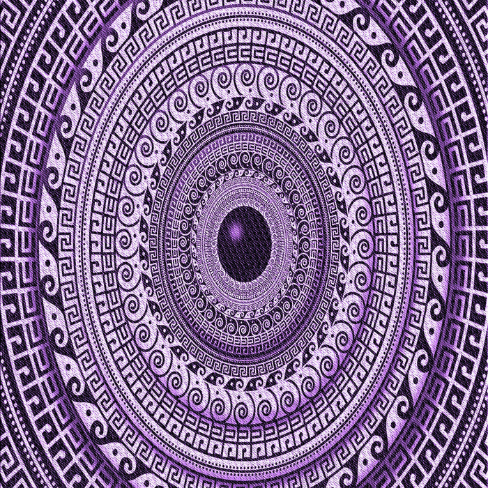 Machine Washable Transitional Dark Purple Rug, wshpat1615pur