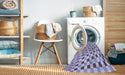 Machine Washable Transitional Purple Sage Bush Purple Rug in a Washing Machine, wshpat1616blu
