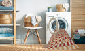 Machine Washable Transitional Khaki Gold Rug in a Washing Machine, wshpat1616brn