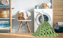 Machine Washable Transitional Light Green Rug in a Washing Machine, wshpat1616grn