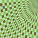 Round Machine Washable Transitional Light Green Rug, wshpat1616grn