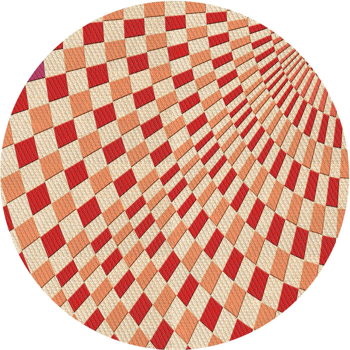 Square Machine Washable Transitional Orange Red Orange Rug in a Living Room, wshpat1616org