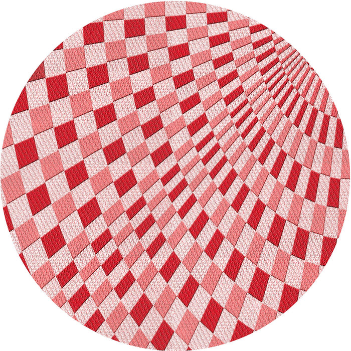 Square Machine Washable Transitional Deep Rose Pink Rug in a Living Room, wshpat1616rd