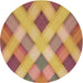 Square Machine Washable Transitional Orange Rug in a Living Room, wshpat1617brn