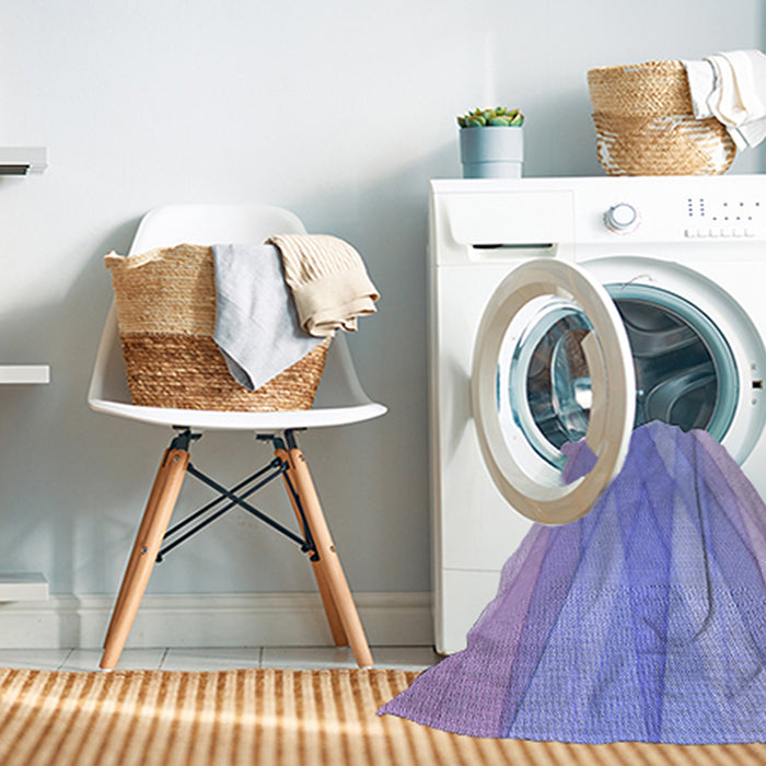 Machine Washable Transitional Medium Slate Blue Rug in a Washing Machine, wshpat1618blu