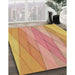 Machine Washable Transitional Orange Rug in a Family Room, wshpat1618brn