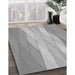 Machine Washable Transitional Gray Rug in a Family Room, wshpat1618gry