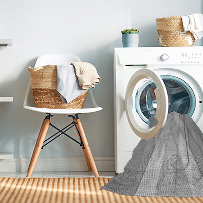 Machine Washable Transitional Gray Rug in a Washing Machine, wshpat1618gry